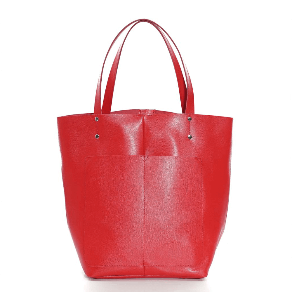 Дамска чанта от естествена кожа модел Monica rosso